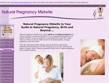 Tablet Screenshot of natural-pregnancy-midwife.com